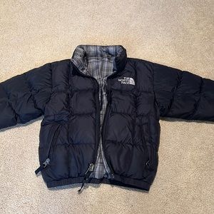 Kids northface jacket-reversible